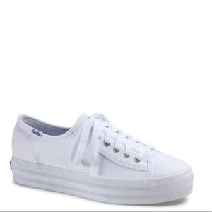 Keds canvas triple kick white sneaker